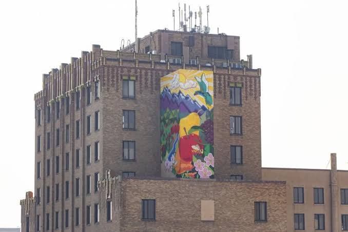 Rooftop mural